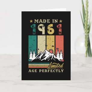 Carte Né En 1961 Anniversaire