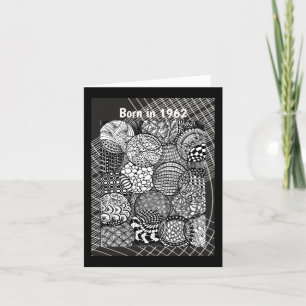 Carte Né en 1962 Anniversaire faits amusants