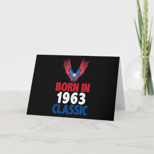 Carte Né en 1963, classique