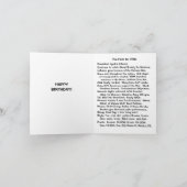 Carte Né en 1966 Anniversaire Fun Facts (Intérieur)