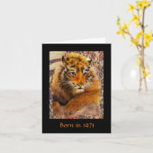 Carte Né en 1971 Anniversaire faits amusants (Fleur jaune)