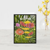 Carte Né en 1972 Anniversaire Fun Facts (Fleur jaune)