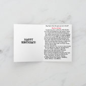 Carte Né en 1978 Anniversaire faits amusants (Intérieur)