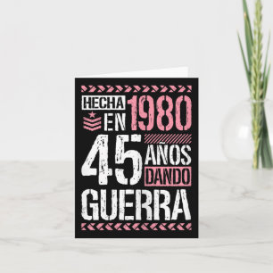 Carte Né En 1980 Donner La Guerre 45 Ans 45 Anniversaire
