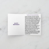 Carte Né en 1981 Anniversaire Fun Facts (Intérieur)