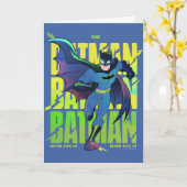 Carte Ne jamais abandonner Batman en cours d'exécution g (Fleur jaune)