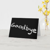 CARTE NE JAMAIS DIRE FACILEMENT **BONNE BYE*** SURTOUT À (Fleur jaune)