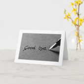 CARTE NE JAMAIS DIRE FACILEMENT **BONNE BYE*** SURTOUT À (Fleur jaune)