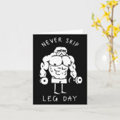 Carte Ne jamais ignorer le jour de la feuille (Fleur jaune)