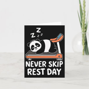 Carte Ne jamais passer le jour de repos amusant Bodybuil