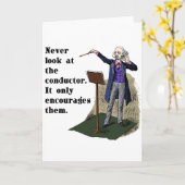 Carte Ne jamais regarder le chef (Fleur jaune)