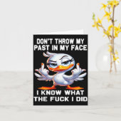 Carte Ne jette pas mon passé à ma figure je sais pourquo (Fleur jaune)