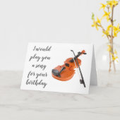 CARTE NE JOUERA PAS DE CHANSON **CARTE D'ANNIVERSAIRE DU (Fleur jaune)