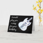 CARTE NE JOUERA PAS DE CHANSON **CARTE D'ANNIVERSAIRE DU (Fleur jaune)