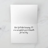 CARTE NE JOUERA PAS DE CHANSON **CARTE D'ANNIVERSAIRE DU (Intérieur)