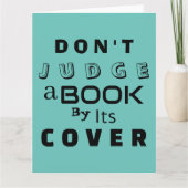 Carte "Ne juge pas un livre par sa couverture" (Devant)