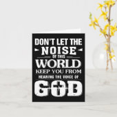 Carte Ne laissez pas le bruit de ce monde chrétienne Pâq (Fleur jaune)