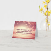 Carte Ne laissez pas le ciel être la limite... (Fleur jaune)