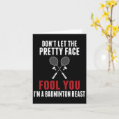 Carte Ne Laissez Pas Le Joli Visage Vous Tromper Drôle B (Fleur jaune)