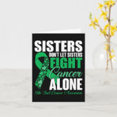 Carte Ne laissez pas les soeurs combattre le cancer seul (Fleur jaune)