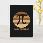 Carte Né le jour de pi (Fleur jaune)