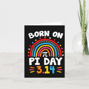 Carte Né Le Jour Du Pi Anniversaire 2025 Joyeux Thé Math