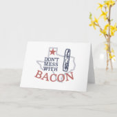Carte Ne manquez pas Bacon au Texas (Fleur jaune)