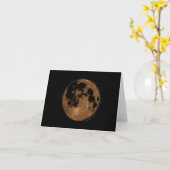 Carte Ne me dites pas que la lune brille la citation de (Fleur jaune)