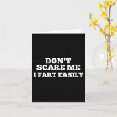 Carte Ne me fais pas je pète facilement (Fleur jaune)