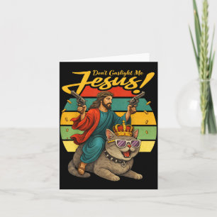 Carte Ne me fais pas une crise d'identité Jésus Parodie