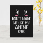 Carte Ne me fais pas utiliser mes yeux d'Anime | Anime L (Fleur jaune)