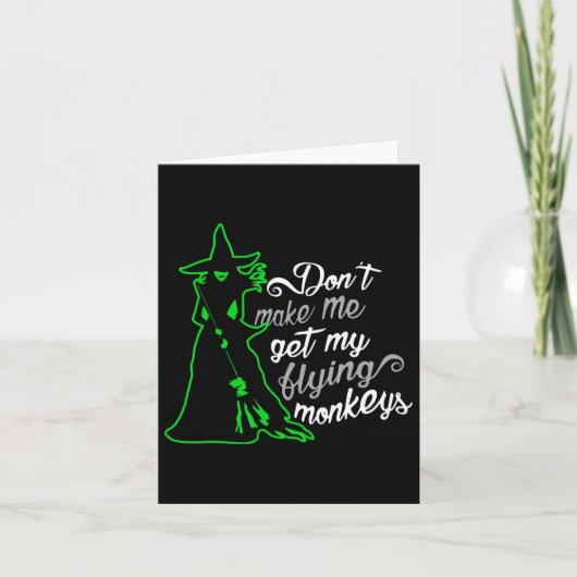 Carte Ne me faites pas chercher mes singes volants  (Devant)