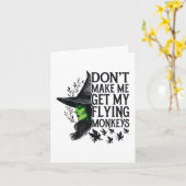 Carte Ne Me Faites Pas Obtenir Mes Singes Volants _1 (Fleur jaune)