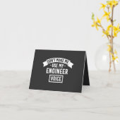 Carte ne me faites pas utiliser ma voix d'ingénieur (Fleur jaune)