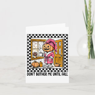Carte Ne me gênez pas jusqu'à l'automne Halloween Boo Ci
