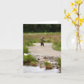 Carte Ne me laisse pas porter debout (Fleur jaune)