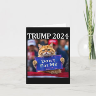 Carte Ne me mangez pas de chats pour Trump 2024