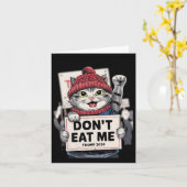 Carte Ne me mangez pas de chats pour Trump 2024 élection (Fleur jaune)