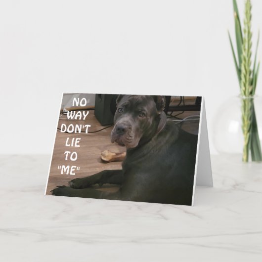 CARTE NE ME MENTEZ PAS, TU NE PEUX PAS AVOIR 30 ANS ! ! (Devant)