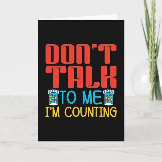 Carte Ne me parle pas Je compte Pharmacy Pharmacy Pharmi (Devant)