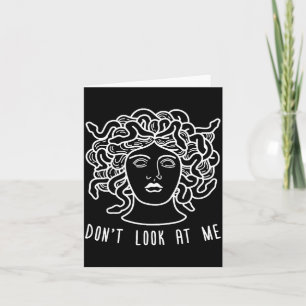 Carte Ne Me Regarde Pas Méduse Drôle De Cheveux De Serpe