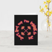 Carte Ne me repérez pas J'essaie de mourir Gym Bodybuild (Fleur jaune)