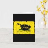 Carte Ne me savonnez pas (Fleur jaune)