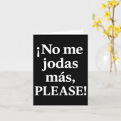 Carte Ne m'emmerde plus, s'il vous plaît – Sy citation e (Fleur jaune)