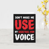 Carte Ne m'oblige pas à utiliser ma voix de maman de bas (Fleur jaune)
