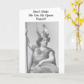 Carte Ne m'oblige pas à utiliser ma voix Opéra (Fleur jaune)