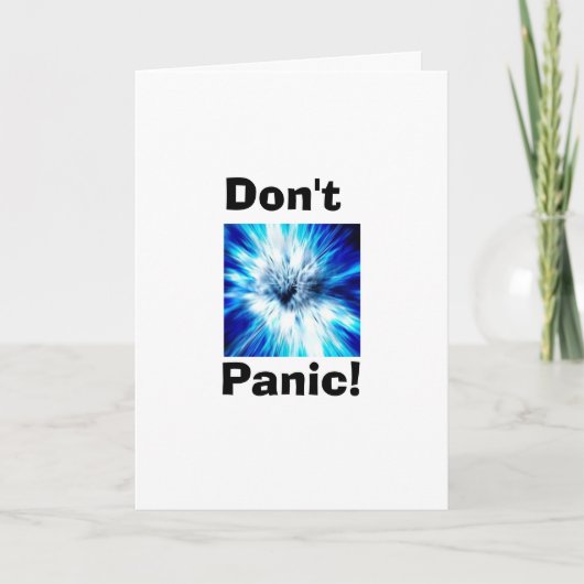 Carte Ne paniquez pas (Devant)