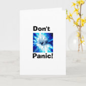 Carte Ne paniquez pas (Fleur jaune)