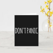 Carte Ne paniquez pas (Fleur jaune)