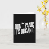 Carte Ne paniquez pas, c'est bio (Fleur jaune)